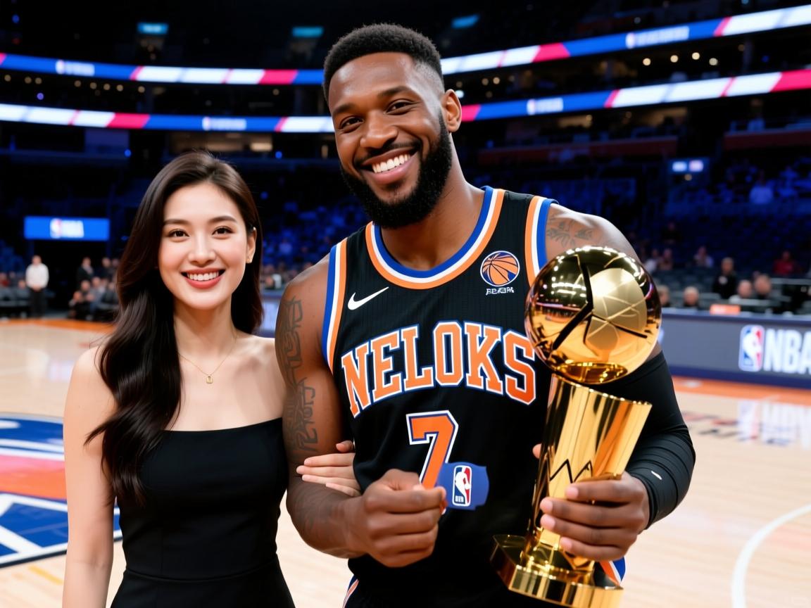 托平和娇妻近照，尼克斯弃将，拿大合同总决赛爆发，妻子很美  第3张